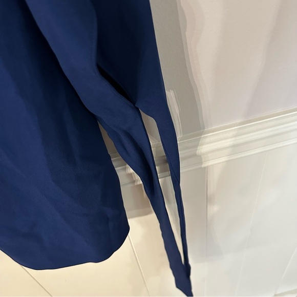 Stella McCartney Women’s Long Tie Sleeve Dress in Midnight Blue Size L, 44 NWT - Picture 6 of 12